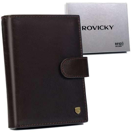 Męski portfel skórzany z RFID Protect Rovicky Rovicky