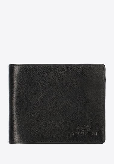 Męski portfel z RFID skórzany z dwoma suwakami z ochroną kart brązowy WITTCHEN