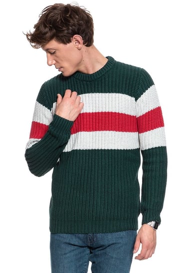 Męski Sweter Wrangler Chunky Knit Pine W8A7Pcg01-M Wrangler