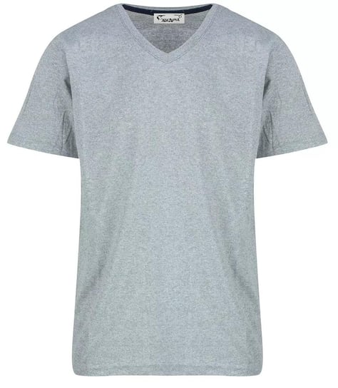 Męski t-shirt koszulka krótki rękaw dekolt V-XL Agrafka