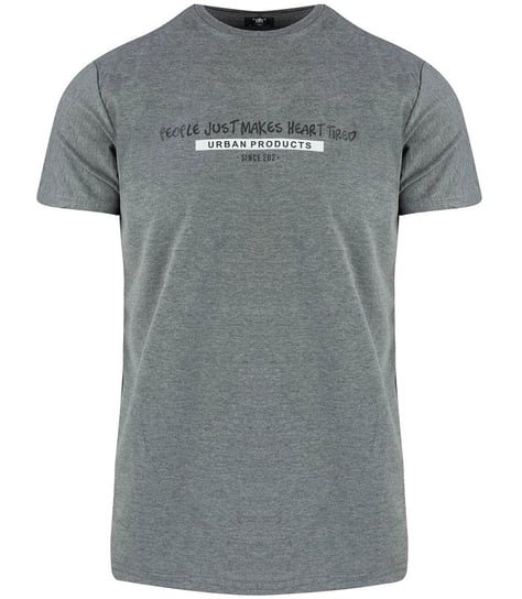 Męski t-shirt koszulka napis krótki rękaw-XL Agrafka