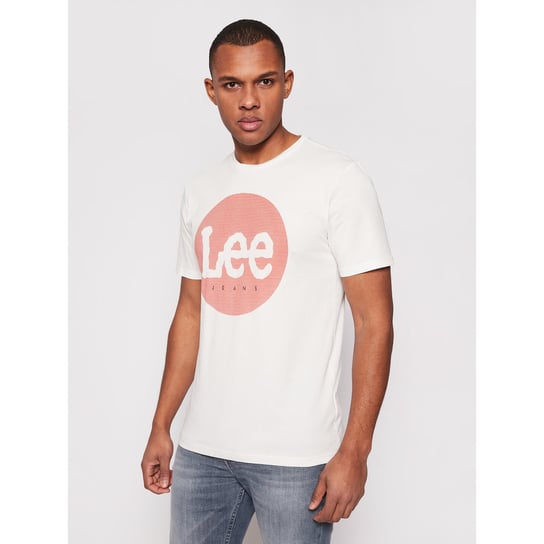Męski T-Shirt Lee Circle Tee Off White  L64Efqmk-S Inna marka