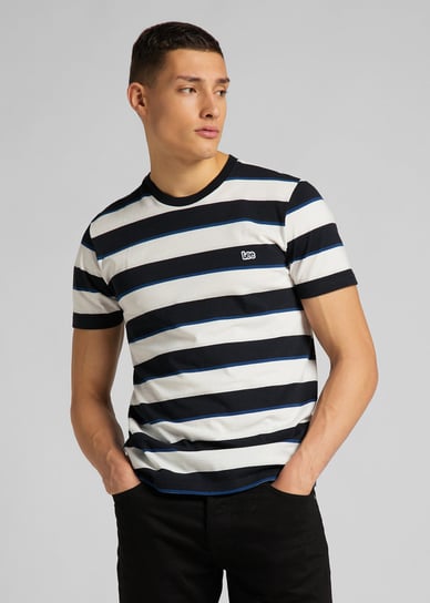 Męski T-Shirt Lee Ss Stripe Tee Black L60Xla01-2Xl Inna marka