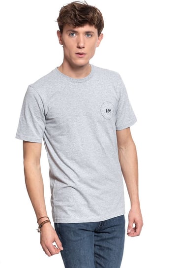 Męski T-Shirt Lee T Shirt Small Sunset Tee Grey Mele L61Pfemp-S Tall Inna marka