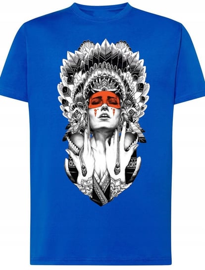 Męski T-shirt Piękna Indianka Modny Nadruk R.XL Inna marka