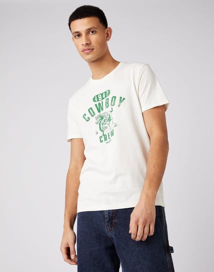 Męski T-Shirt Wrangler Collegiate Tee Off White W7K2D3737-M Inna marka