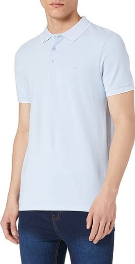 Męski T-Shirt Wrangler Ss Refined Polo Cerulean Blue  W7Mdk5Xvt-M Inna marka