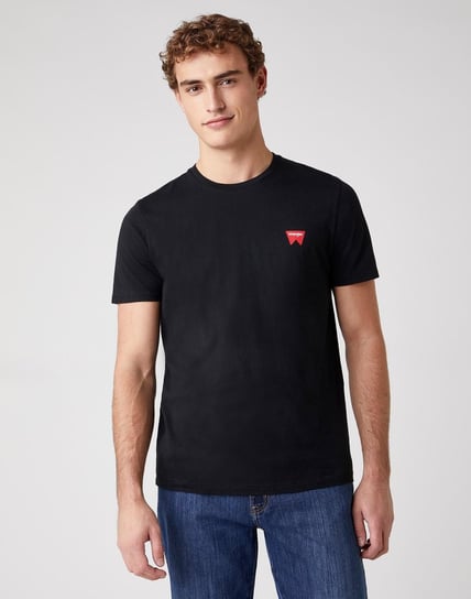 Męski T-Shirt Wrangler Ss Sign Off Tee Black W7C07D301-L Inna marka