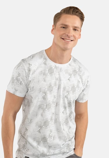 Męski T-Shirt Z Nadrukiem Biały Volcano T-Mell 3Xl VOLCANO