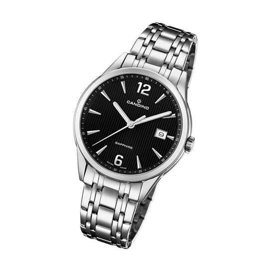 Męski zegarek Candino Classic C4614/4 stal szlachetna srebrny analogowy UC4614/4 Candino