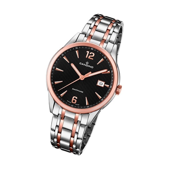 Męski zegarek Candino Classic C4616/3 Analogowy zegarek ze stali szlachetnej w kolorze różowego złota UC4616/3 Candino