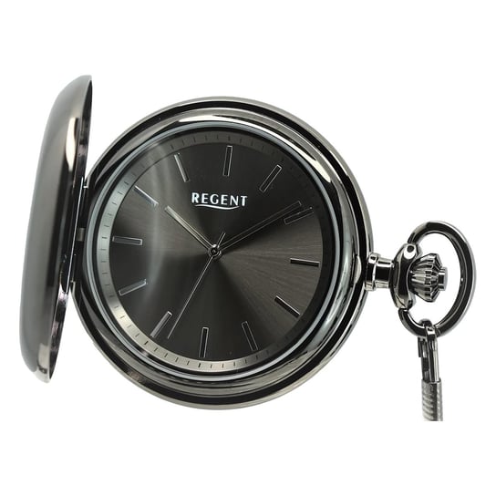 Męski zegarek kieszonkowy Regent analogowa koperta ciemnoszary UR1041783 Regent