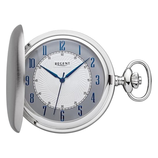 Męski zegarek kieszonkowy Regent, analogowy, srebrny URP726 Regent