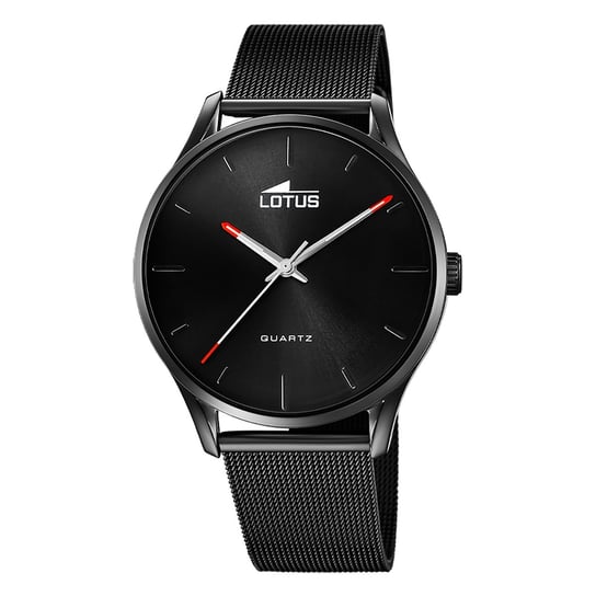 Męski zegarek Lotus minimalistyczny zegarek na rękę ze stali nierdzewnej w kolorze czarnym UL18817/1 Lotus