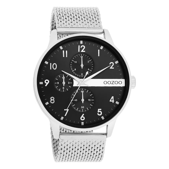 Męski zegarek Oozoo Timepieces analogowy metal srebrny UOC11301 Oozoo