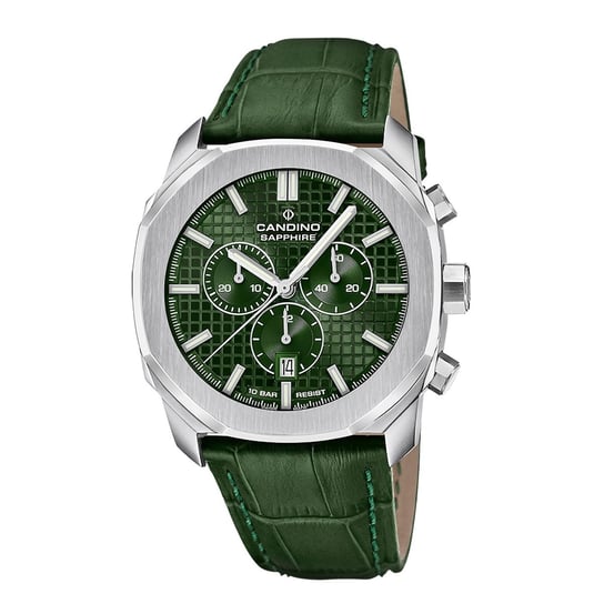 Męski zegarek skórzany Candino zielony Zegarek sportowy Candino UC4747/3 Candino