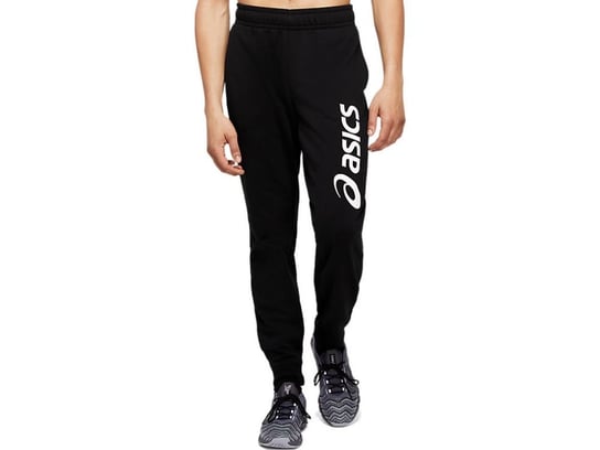 Męskie Długie Spodnie Do Biegania Asics Big Logo Sweat Pants | Black/White - Rozmiar Xxl Asics