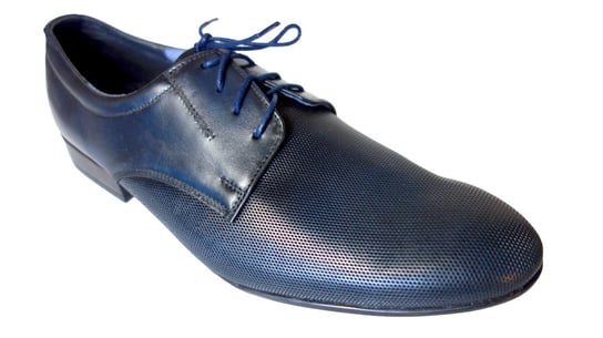 Męskie półbuty sznurowane niebieskie 42 Polskie buty