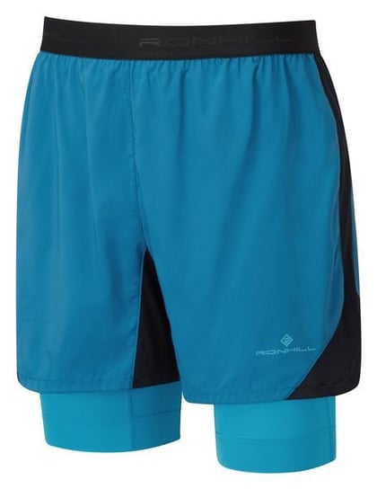 Męskie Spodenki Do Biegania Ronhill Men'S Tech Revive 5 Twin Short | Blue / Bl Rozmiar Xl RONHILL