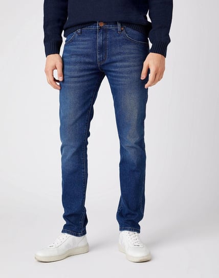 Męskie Spodnie Jeansowe Wrangler Larston Hot Chill W18Su892T-W36 L34 Inna marka
