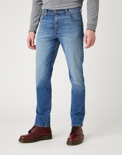 Męskie Spodnie Jeansowe Wrangler Texas Slim Blue Chill W12Su898T-W33 L32 Inna marka