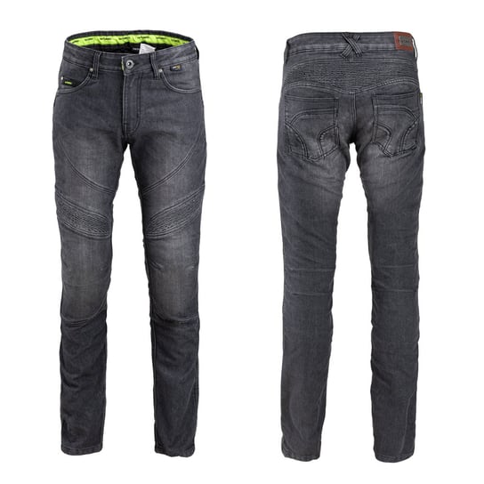Męskie spodnie jeansy motocyklowe W-TEC Oliver, Czarny, 3XL W-TEC
