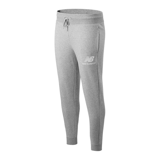 Męskie Spodnie New Balance Essentials Stacked Logo Pants Szare (MP03558AG) New Balance