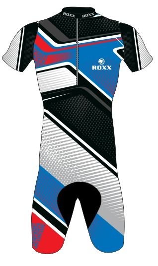 Męskie strój triathlonowy Roxx Race Gel Cycling Skinsuit | BLUE L ROXX