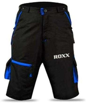 Męskie szorty rowerowe ROXX MTB Shorts | CZARNO-NIEBIESKIE L ROXX