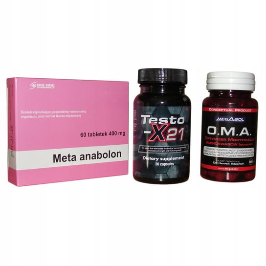 Meta + Testo - X 21+ Oma Winstrol Moc sterydów Bio Age Pharmacy