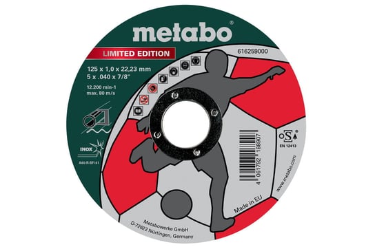 Metabo Tarcza Tnąca Inox Do Stali 22,23X125mm Metabo