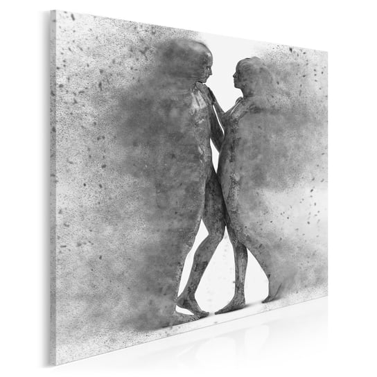 Metafizyka miłości szarość - nowoczesny obraz na płótnie - 80x80 cm VAKU-DSGN Nowoczesne obrazy