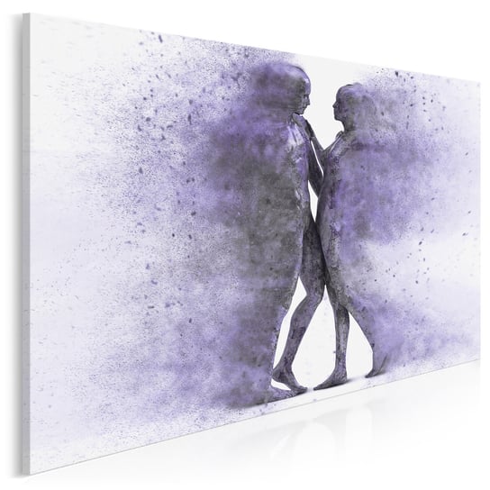 Metafizyka miłości we fioletach - nowoczesny obraz na płótnie - 120x80 cm VAKU-DSGN Nowoczesne obrazy