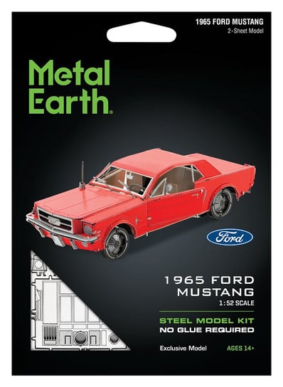 Metal Earth Ford Mustang 1965 (Red) model do składania metalowy Fascinations