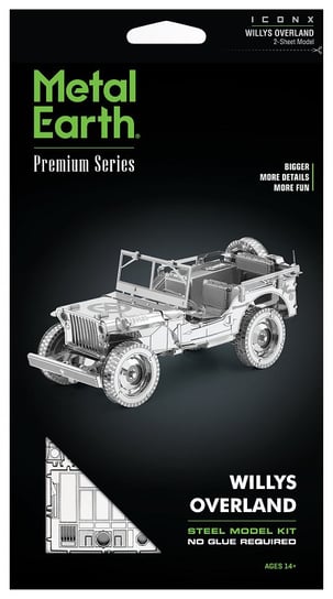 Metal Earth, ICONX Jeep Overland Model Do Składania Metalowy Fascinations