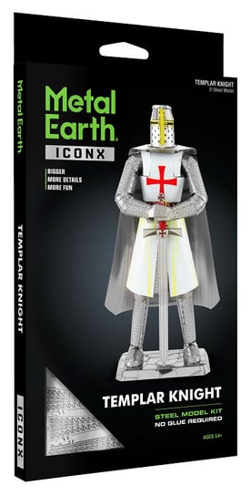 Metal Earth, ICONX Templar Knight Templariusz Metalowy Model Do Składania. Fascinations