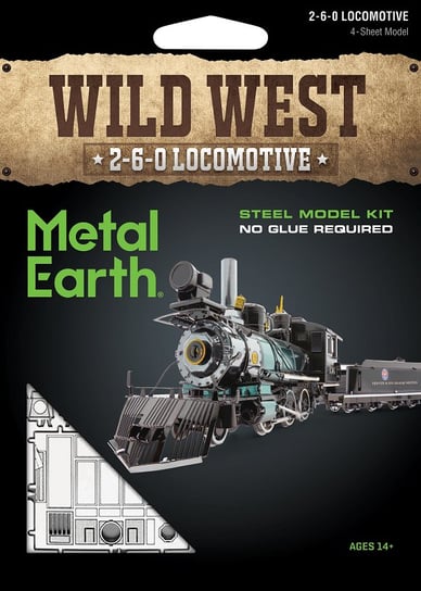 Metal Earth, Lokomotywa 2-6-0 Wild West, Model do składania. Fascinations