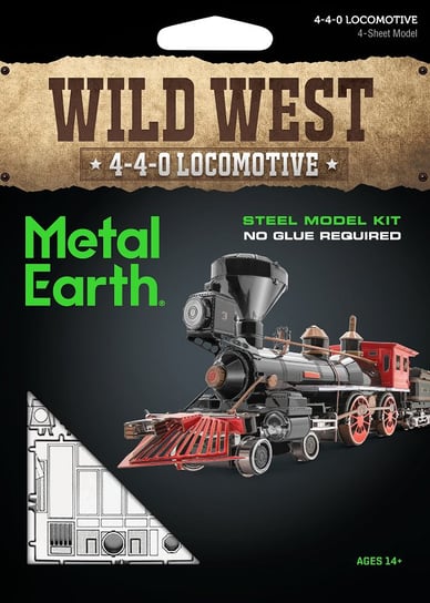 Metal Earth, Lokomotywa 4-4-0 Wild West, Model do składania. Fascinations