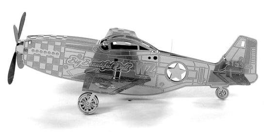 Metal Earth, model do składania Samolot Mustang P-51 Metal Earth