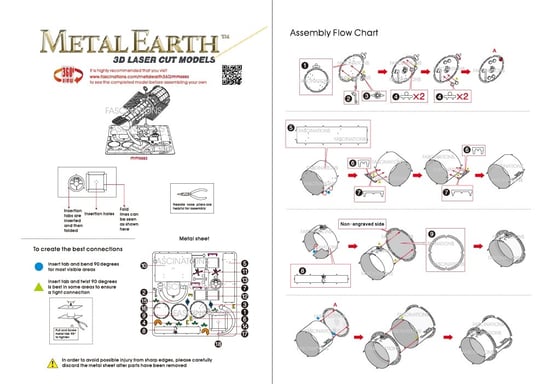 Metal Earth, model do składania Teleskop Hubble Telescope Metal Earth