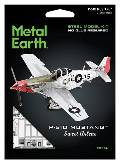 Metal Earth, Myśliwiec P-51D Mustang Sweet Arlene Metalowy Model Do Składania Fascinations