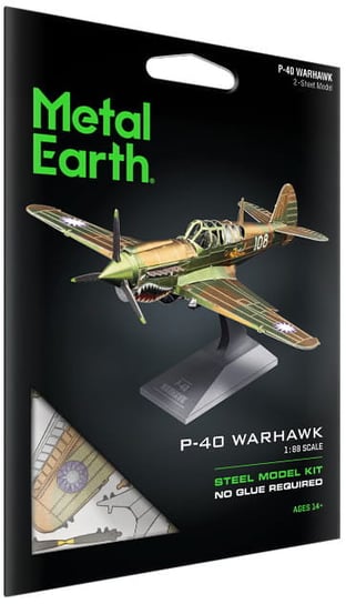 Metal Earth, Samolot P-40 Warhawk Model do składania. Fascinations