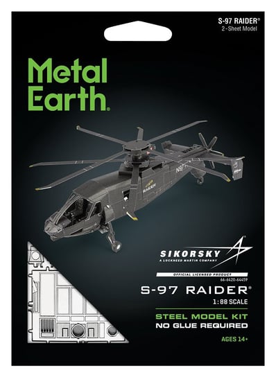 Metal Earth, Śmigłowiec Sikorsky S-97 Raider Model do składania. Fascinations