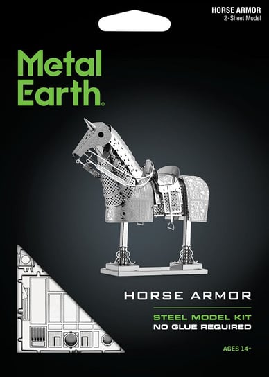 Metal Earth, Zbroja Konia Rycerza Europejskiego Metalowy model do składania. Fascinations