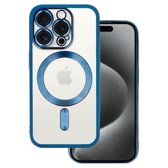 Metallic Magsafe Case do Samsung Galaxy S23 Ultra Niebieski Inna marka