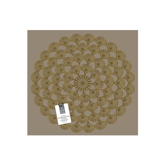 Metalowa dekoracja ścienna w kształcie mandali Intesi