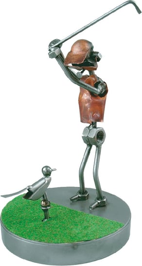 Metalowa figurka Golf z ptakiem. Pomysł na prezent z humorem Inna marka