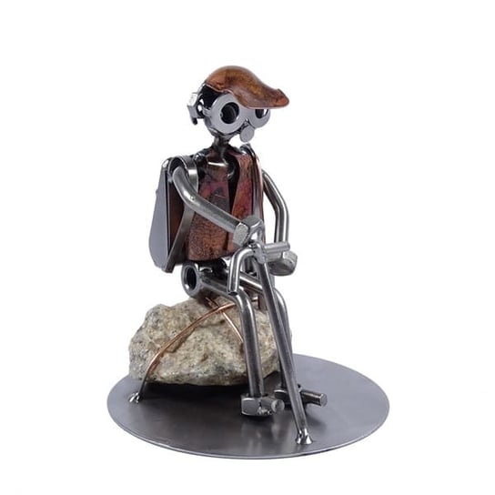 Metalowa figurka Turysta przy kamieniu. Prezent dla turysty i miłośnika gór Inna marka