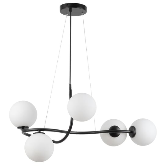 Metalowa lampa wisząca balls VENA 33668 Sigma molekuły do salonu czarna Sigma