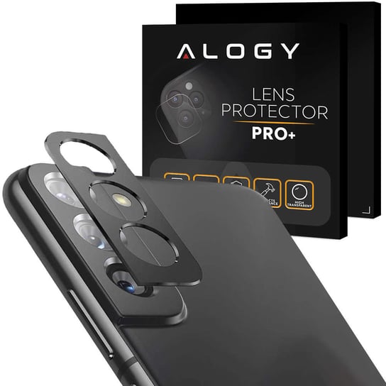 Metalowa osłonka ochronna na aparat obiektyw Alogy Metal Lens Cover do Samsung Galaxy S22 Czarna Alogy